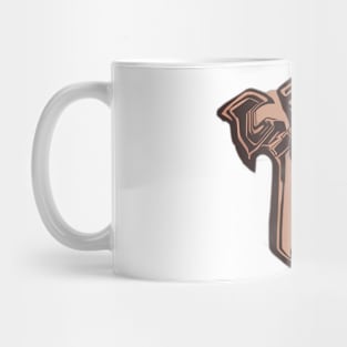 Nordic Warrior Hammer T-Shirt Design No. 582 Mug